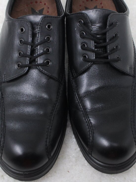 ECCO Golf Shoes Mens 8.5 EU 42 Black Leather Oxford Spiked Lace Up Athletic main image 10